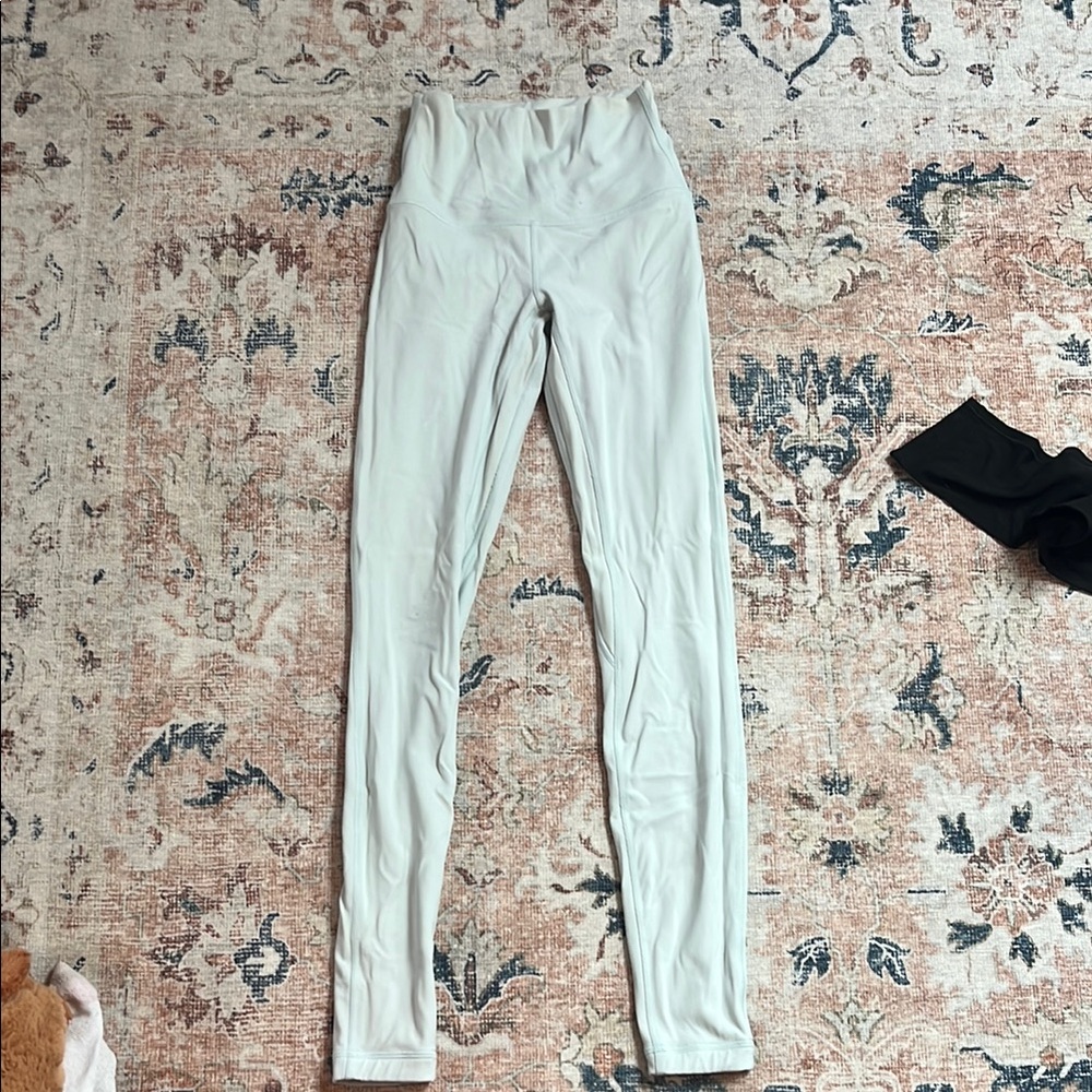 Lulu light blue double lined  High-Waisted Leggings